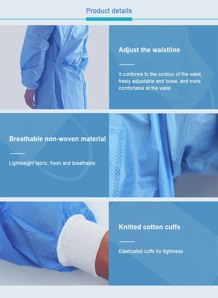 Disposable Medical Sterile Hospital Surgical Reinforced Surgical Gown