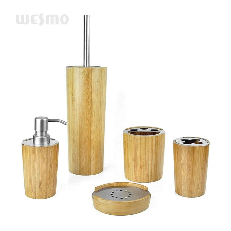 Carbonized Bamboo Shower Set Bathroom Accessory