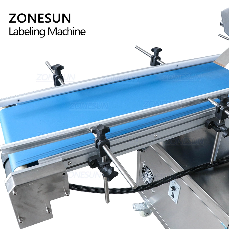 Zonesun Flat Plastic Bag Sticker Automatic Sticker Falt Surface Labeling Printing Machines