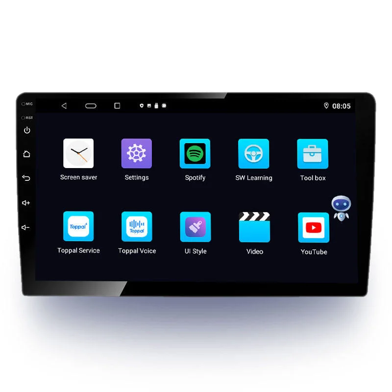 Lecteur DVD de voiture double DIN 9 pouces pour Toyota Prado 2009 2013 GPS Naxigation DSP Android 10.0 Multimedia System Touch Audio écran