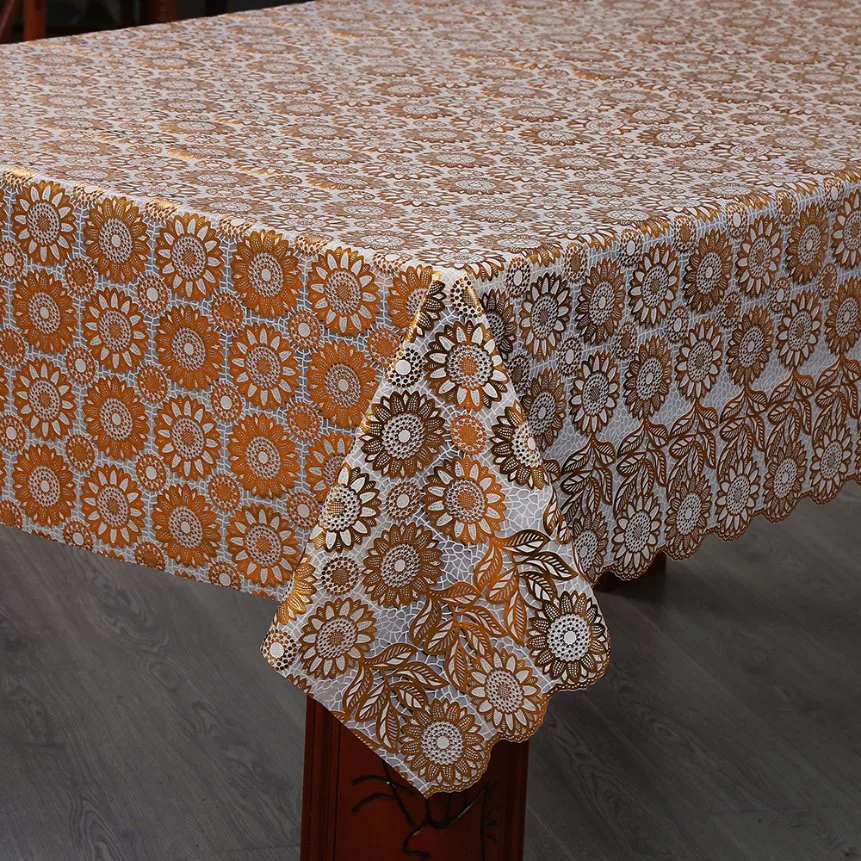 Embroidered Lace PVC Table Liner for Upscale Restaurants