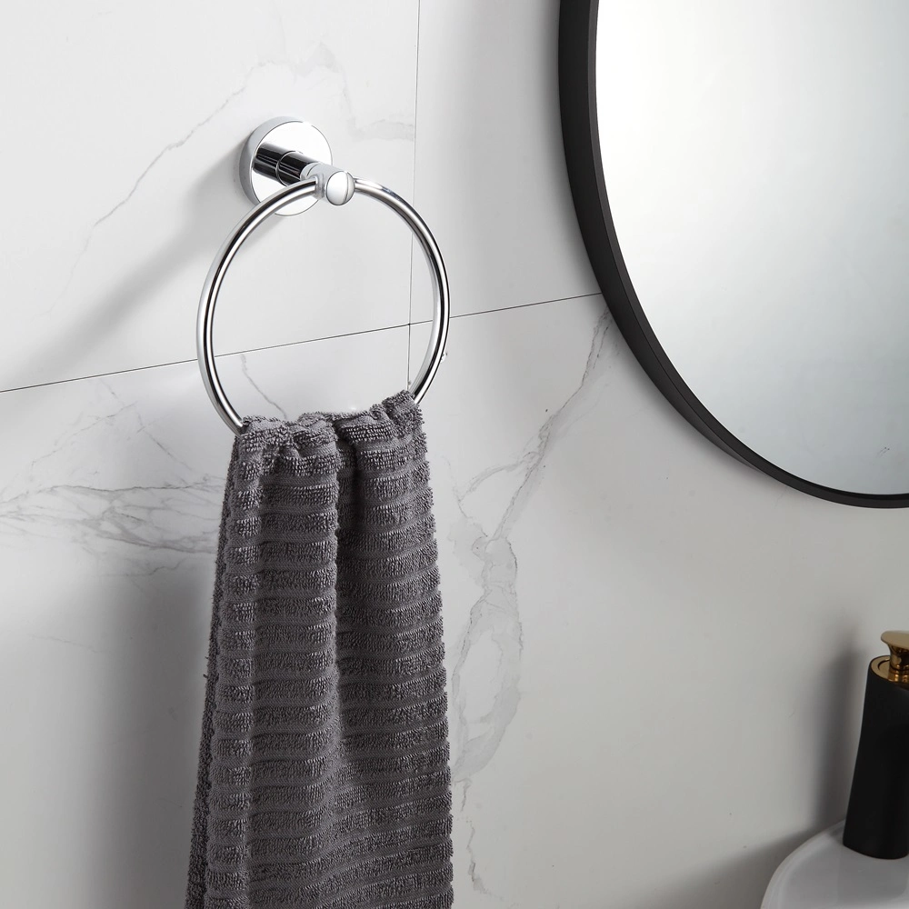 European Design Bathroom Accessories Plate Zinc Alloy Chrome 6 PCS Bathroom Accessories Set