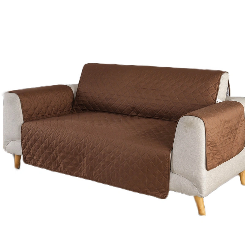 Abrange a faixa elástica Cama Cadeira de Plástico de tecido de veludo Amarelo Capa impermeável sofá 4 lugares Pet Jacquard Pátio Tampa Sofá