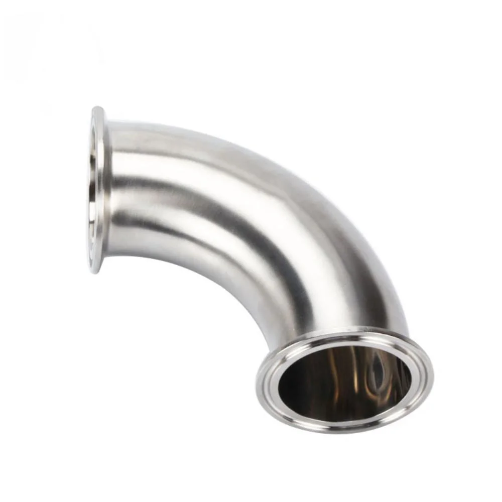 Stainless Steel Sanitary Clamped 90 Degree Bend Elbow