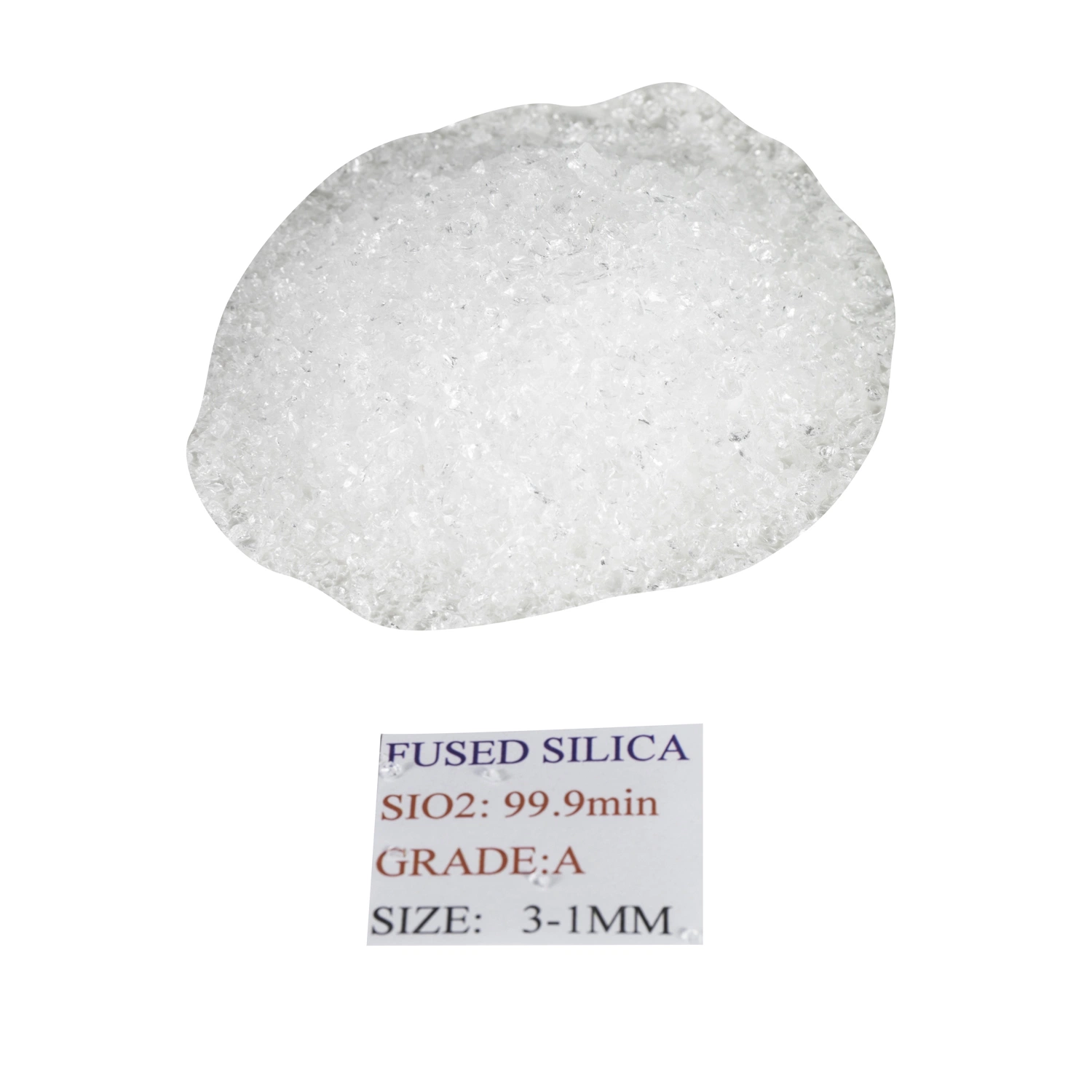 3-1mm A Grade Fused Silica Quartz Sand&Grain for Quartz Ceramic