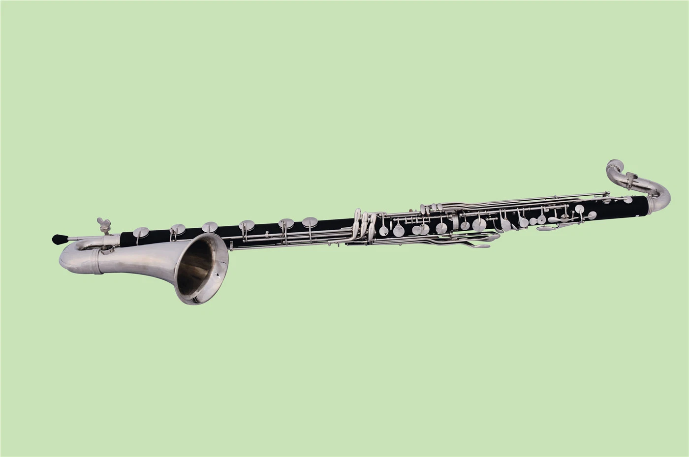 Plastic Hard Rubber Nickel Plated Bass Clarinet /Low C / Manufacturer Bass Clarinet