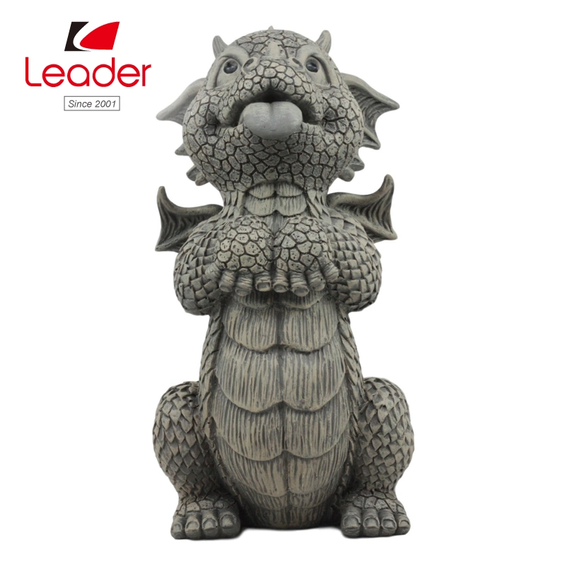 Faux Stone Resin Finish Good Job Thumbs up Dragon Garden Statue