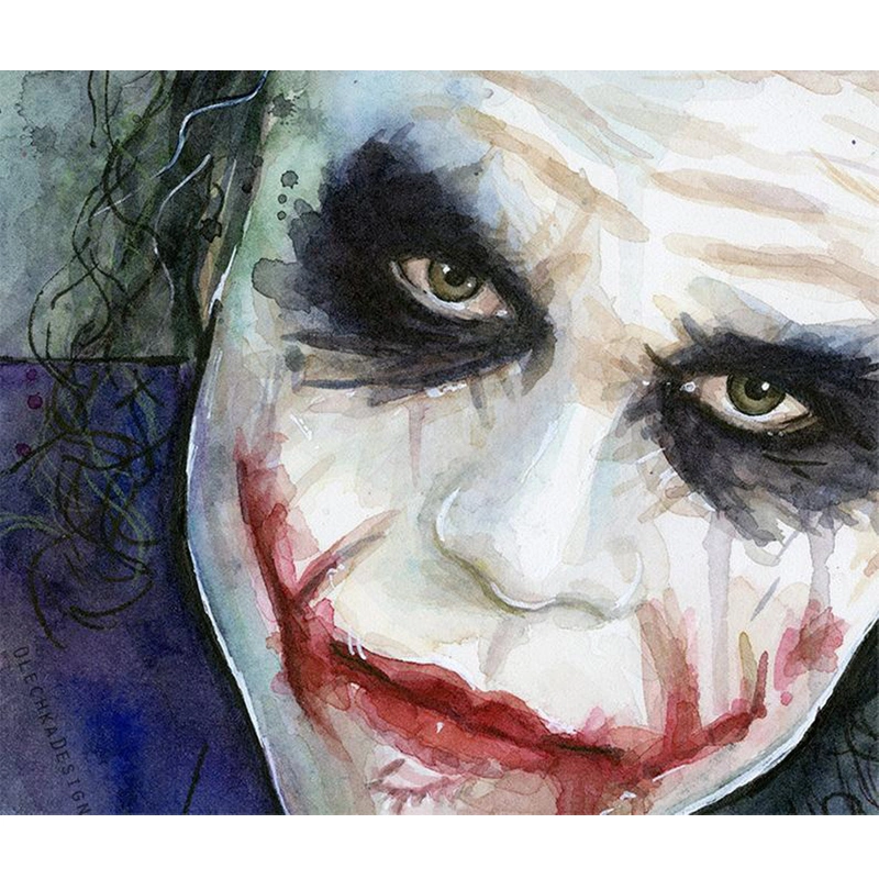 5D Exaggerated Clown Make up Haunted House Amusement Park Decoration Diamond Painting