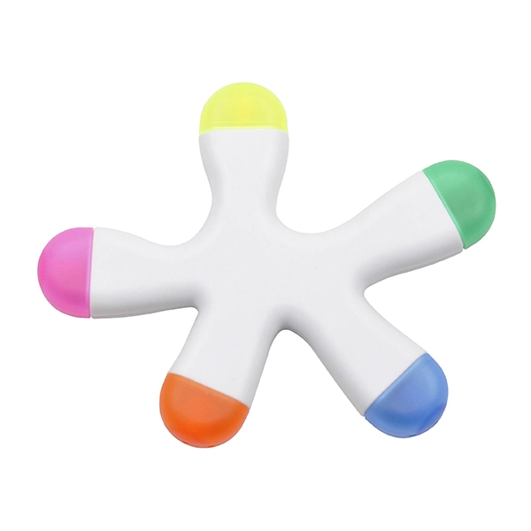 Wholesales Papelaria coloridas em forma Starfish Highlighters Marcador