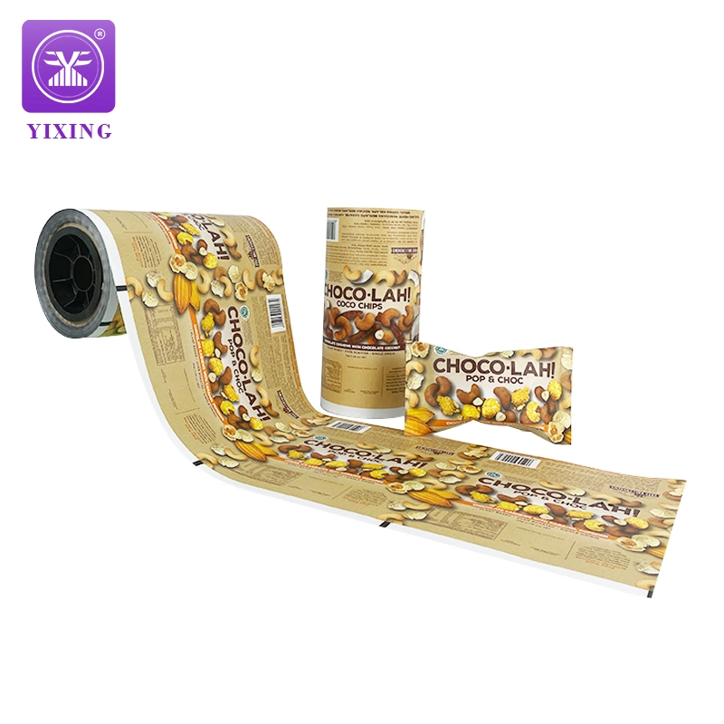 Automatic Food Grade Plastic Laminated Aluminum Foil Film for Candy Chocolate Packaging