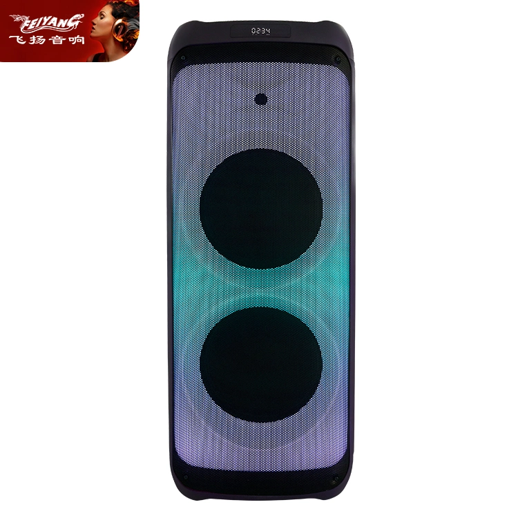 2021 New Dual 12 Inch Portable Bluetooth PA Party Box Karaoke Sound Box Loud Speaker System