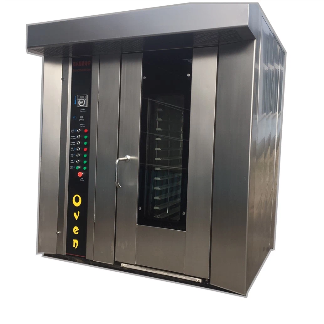 Baking Oven Bakery Bread Cake Cookies Rotary Rack Oven Machine/16/32/64 Trays Diesel/Gas/Electrical Heating Rotary Oven