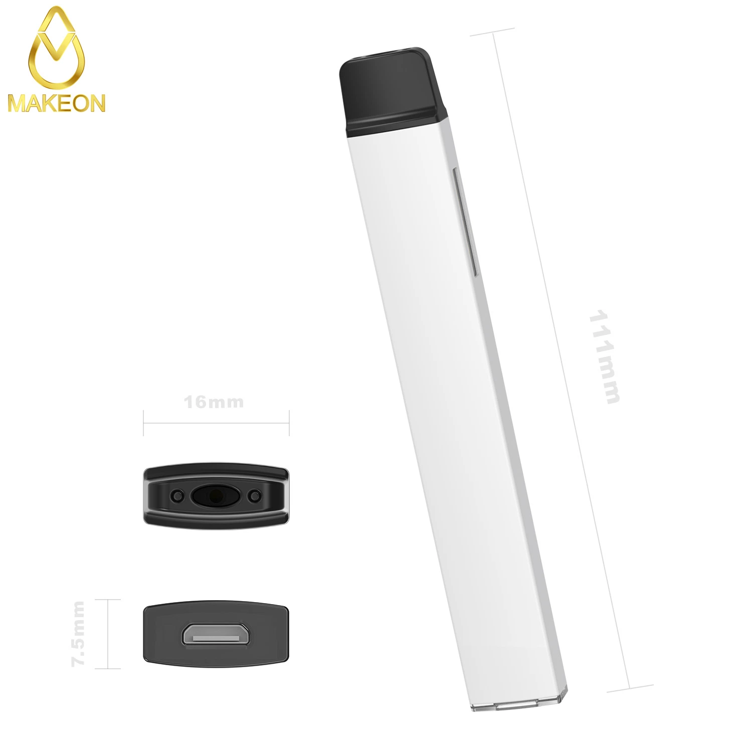 Custom visible Conception du réservoir de pétrole lourd fermé Pod Vape stylo jetable Mini-e-cigarette avec Package OEM