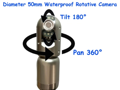 360 schwenkbare Videokamera zur Inspektion der Kanalleitung für CCTV-Abflussrohre V8-3288PT-1