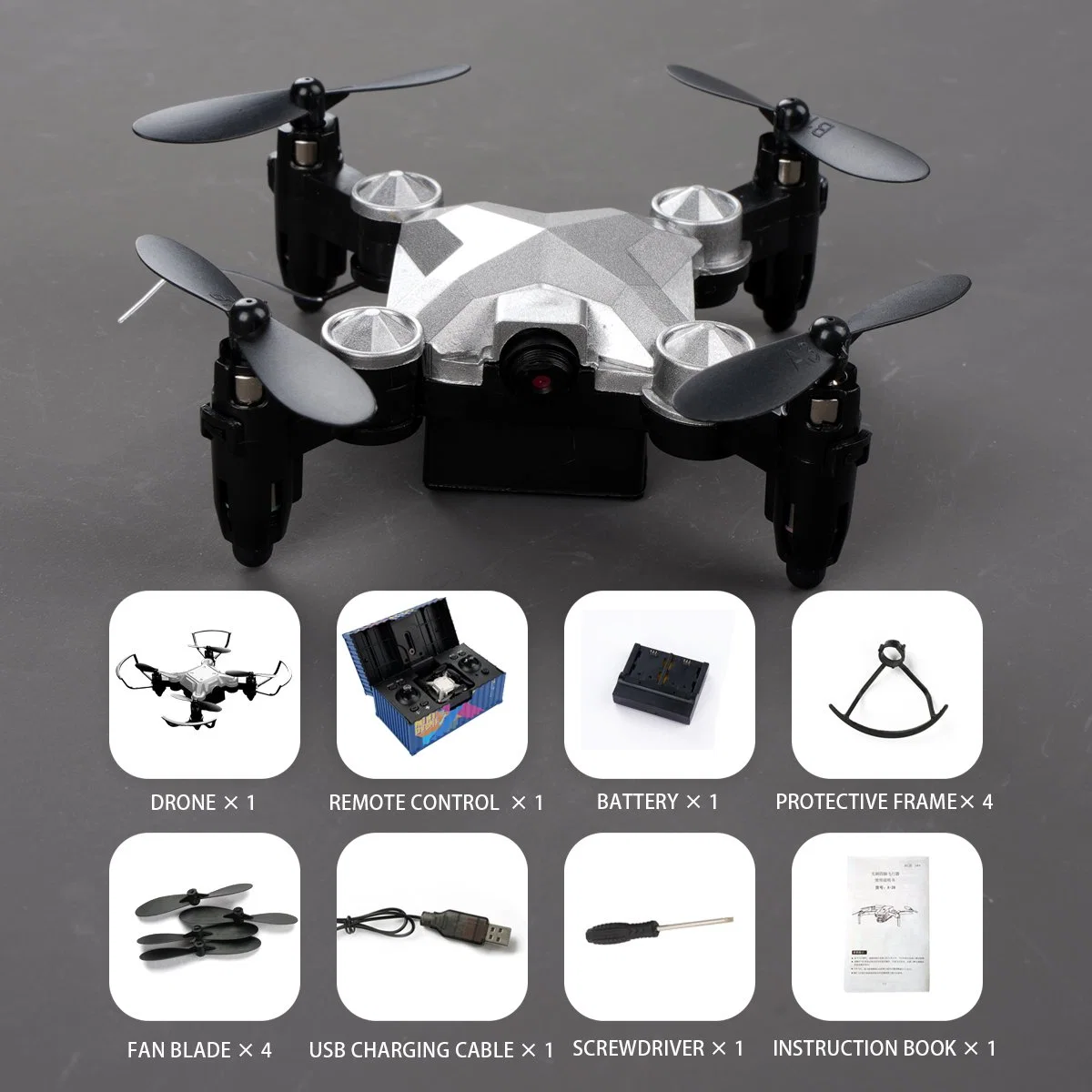 Mini Drone FPV Foldable 3D flips Dron Principiante Drones para Regalo