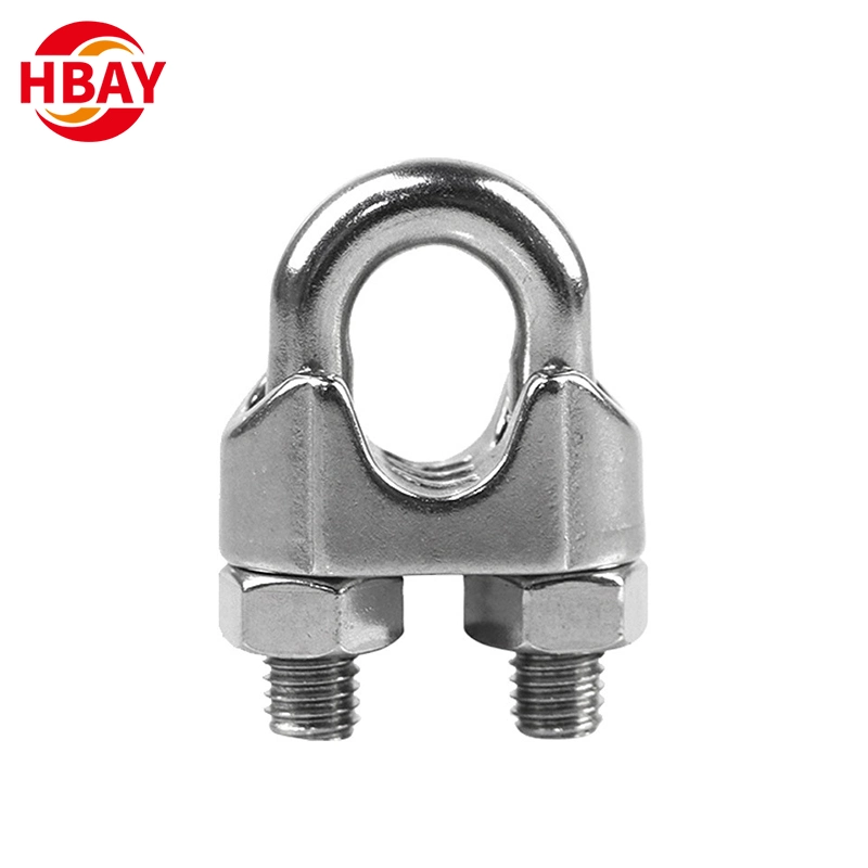 304 Stainless Steel Wire Rope Clip Clamp for Hardware Item for Wire and Cable