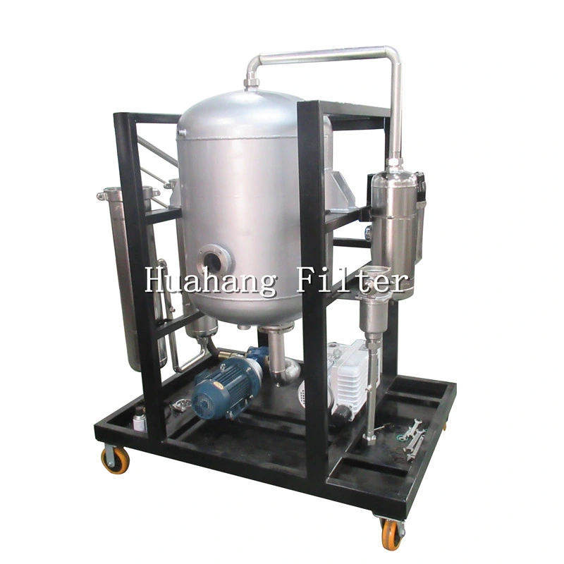 Transformer vacuum lubricating oil purifier for turbine waste oil recycling