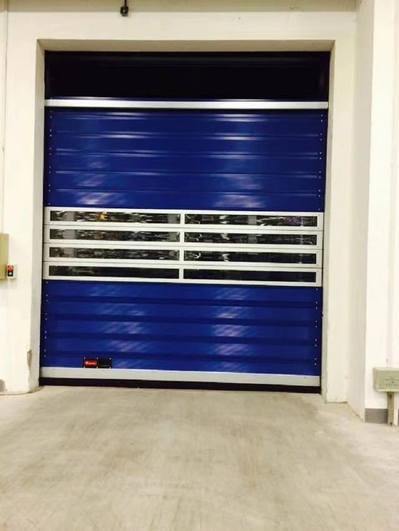 Porte de garage / entrepôt de sécurité à fermeture rapide en alliage d'aluminium