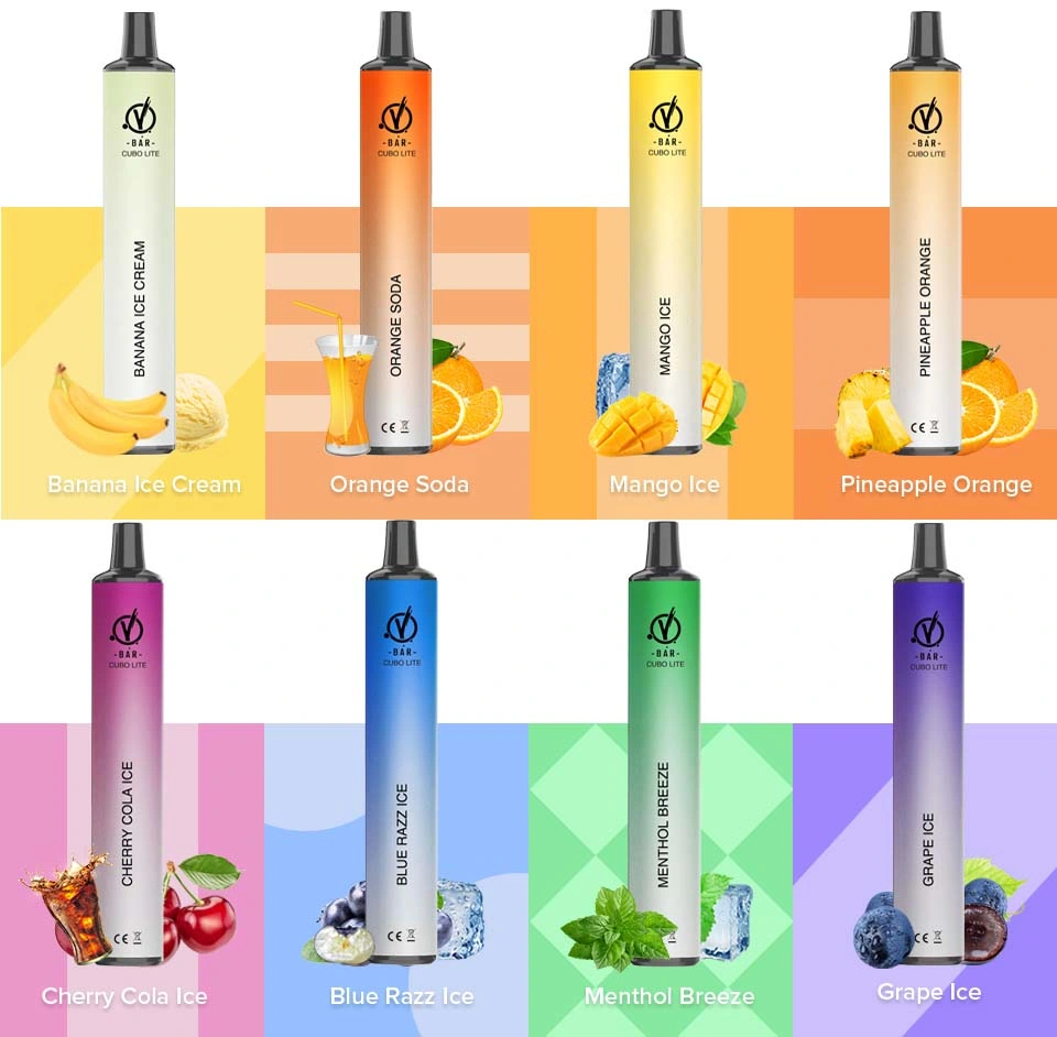 Vbar Cubo Lite 600 Puff Vape muestra gratuita de Vape desechables rellenado I Vape un 2% Mayorista ODM Vapes nicotina cigarrillo electrónico Pen Vape Vbar