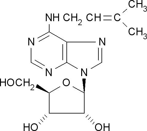 CAS 7724-76-7, Purine Riboside 6- (3, 3-Dimethylallylamino) 98%Tc