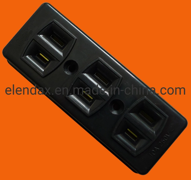 American Style Four Way Extension Socket