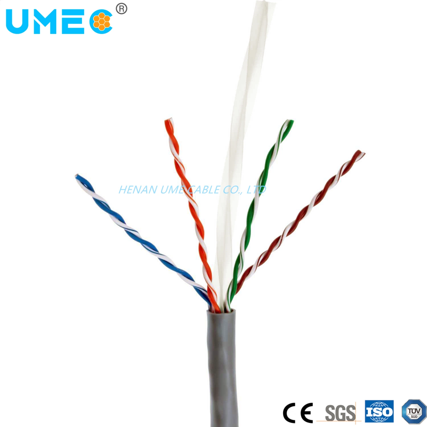 Wholesale/Supplier Price Durable Installation CAT6 UTP 4 Pairs Bc CCA Conductor 25AWG Network Cable for Indoor or Outdoor From China