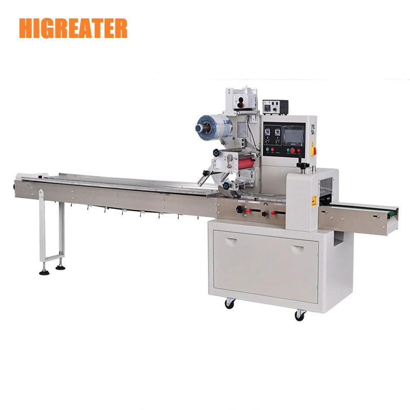 Automatic Horizontal Wrapper Pillow Packing Machine Cookie Cake Flow Wrapping Machine