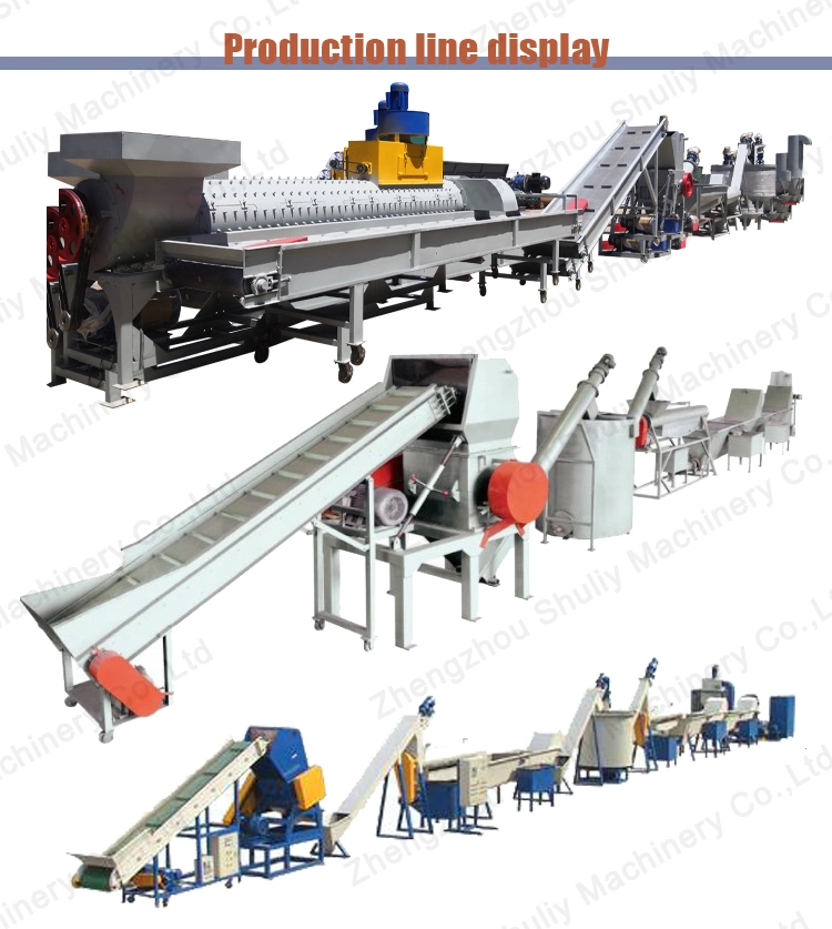 Plastic Recycling Machine /Pet Bottle Flakes Crushing and Washing Production Line