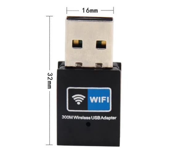 Высококачественный WiFi-адаптер 802.11b/G/N 300 Мбит/с Mini USB