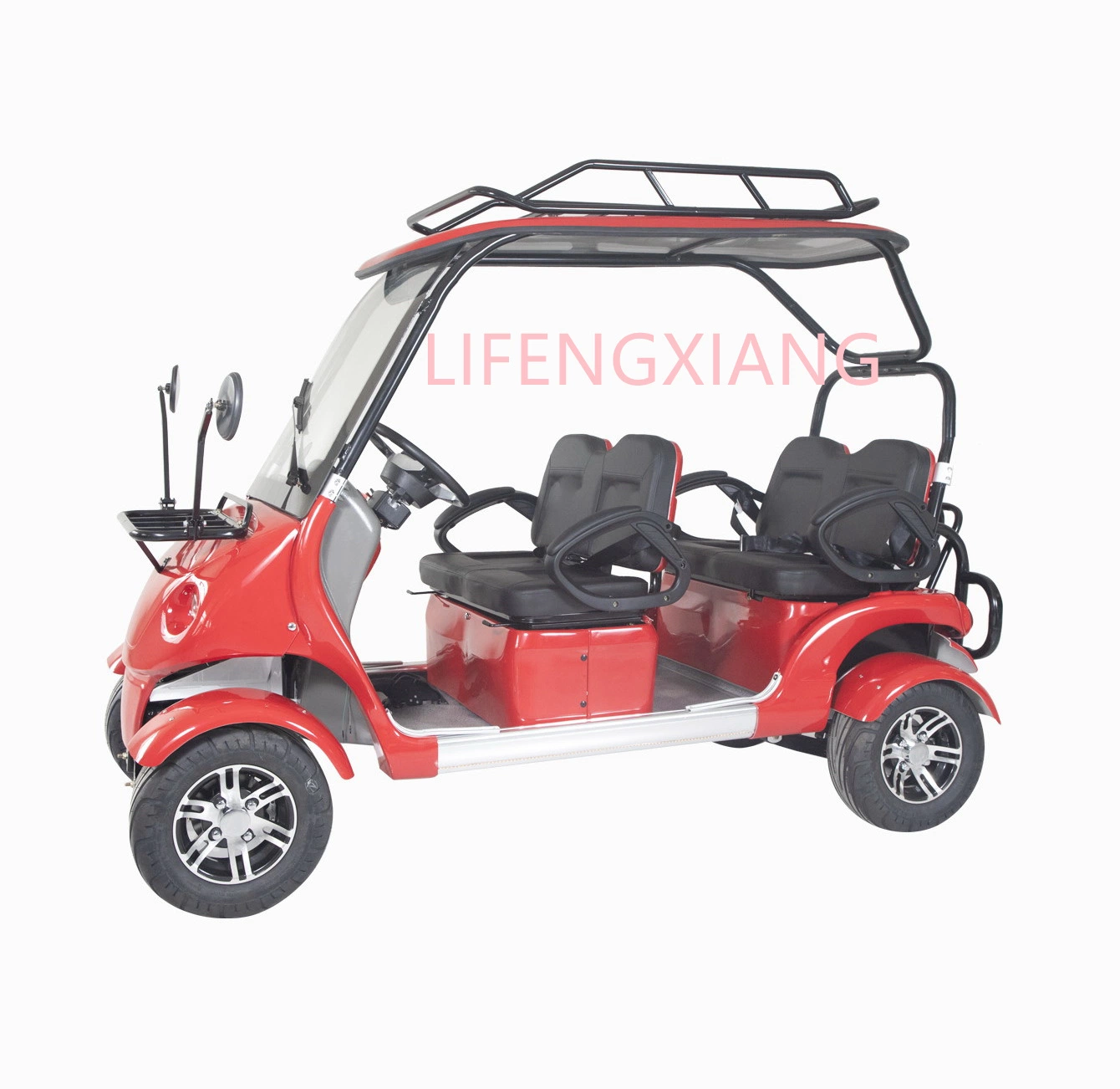 CE Approved Customizable Adult Lead Acid Battery Operated 4 Seats Sightseeing Club Car Electric Golf Trolley