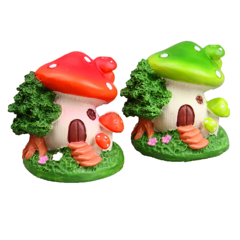 Miniature Fairy Garden Mushroom House 4 PCS Micro Landscape Garden Decoration Plant Flower Pots Ornaments