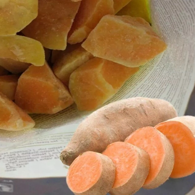 Gefrorene Geröstete Süßkartoffeln Neue Ernte Frisches Gemüse Frozen Food Karottenzwiebel