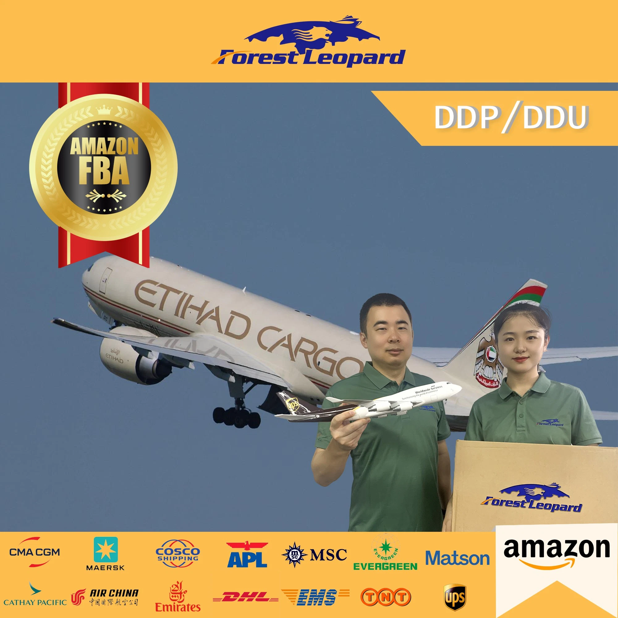 Best Amazon Fba DDP Door to Door Service Air Freight Forwarder From China to USA/UK/Germany/Europe/Canada/Japan Air Shipping