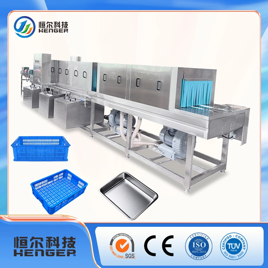 Industrial Tray Washer Basket Pallet Washing Machine Crate Washer for Food Factory