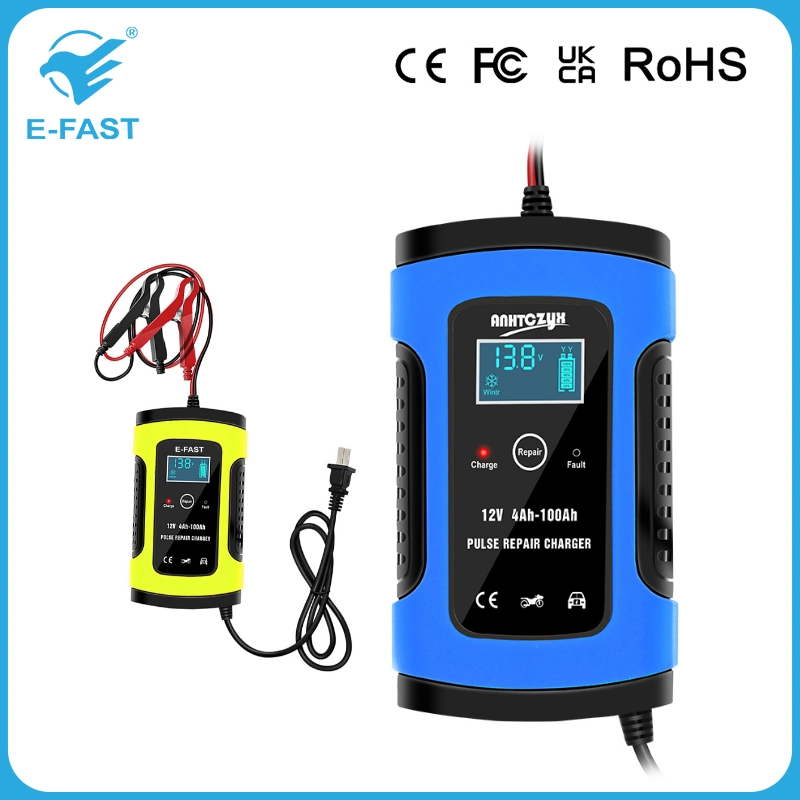 Car Fast Lead-Acid Storage Charger 12V 6A Smart Battery Charger