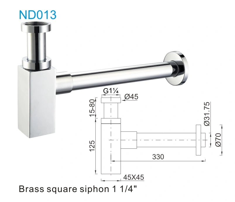 Brass Basin Waste Bathroom Accessories Bottle Trap Siphon Sifon Syfon Drain Tube Kit Sink Strainer Desague (ND013)