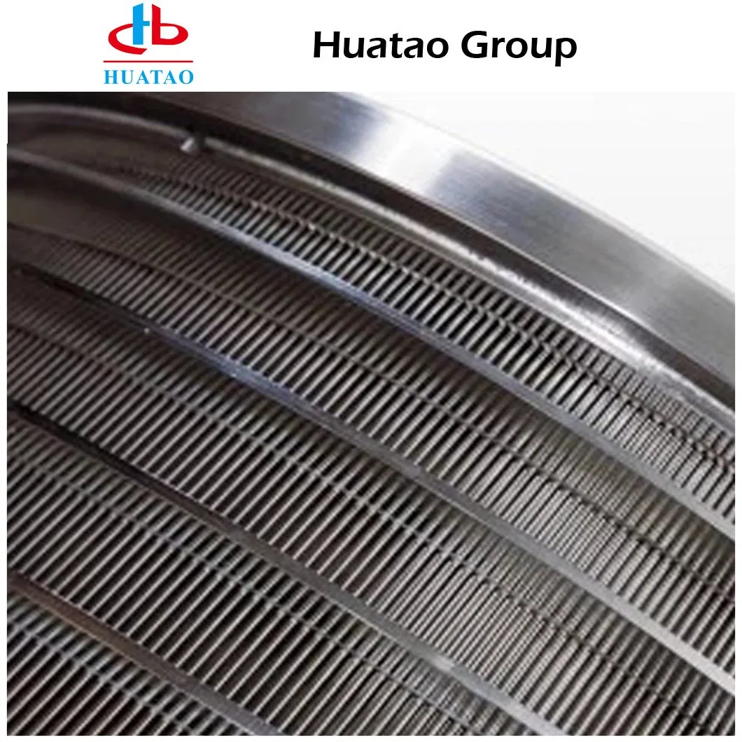 ISO Approved New Huatao Slot Type Stainless Steel Pressure Screen Basket