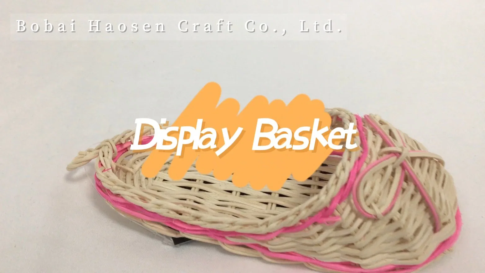 Wholesale Natural Rattan Woven Shoes Shape Basket Creative Rattan Desktop Basket