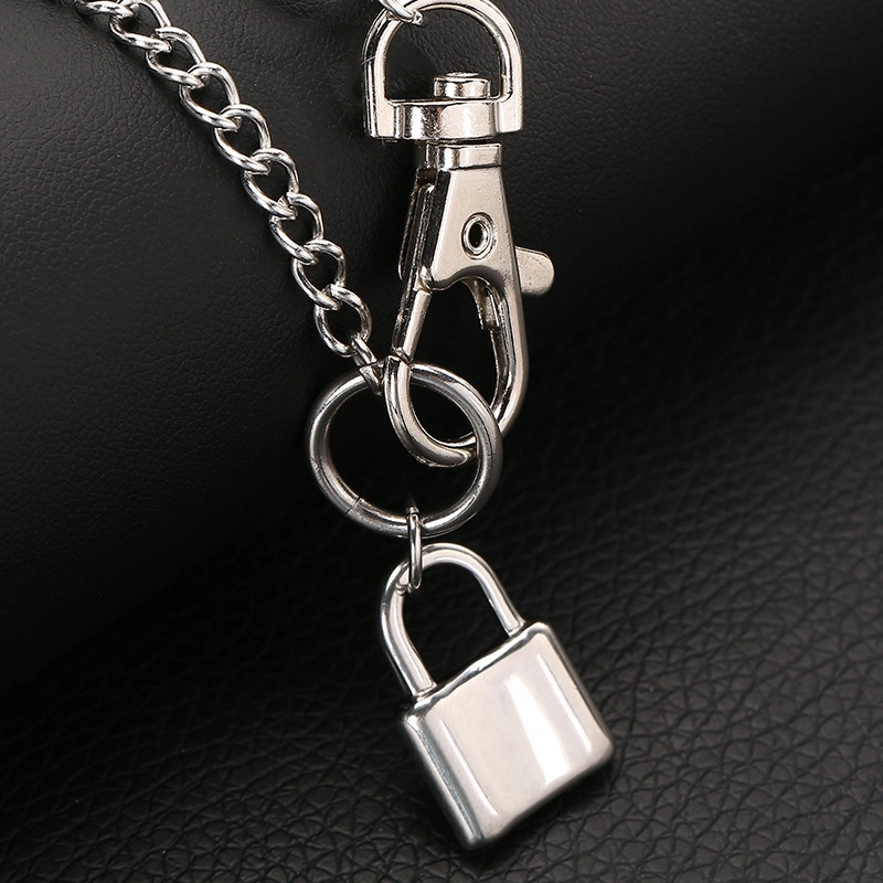 Necklace Carabiner Lock Pendant Simple Cute Necklaces Long Chain Fashion Jewelry Men and Women Esg14268