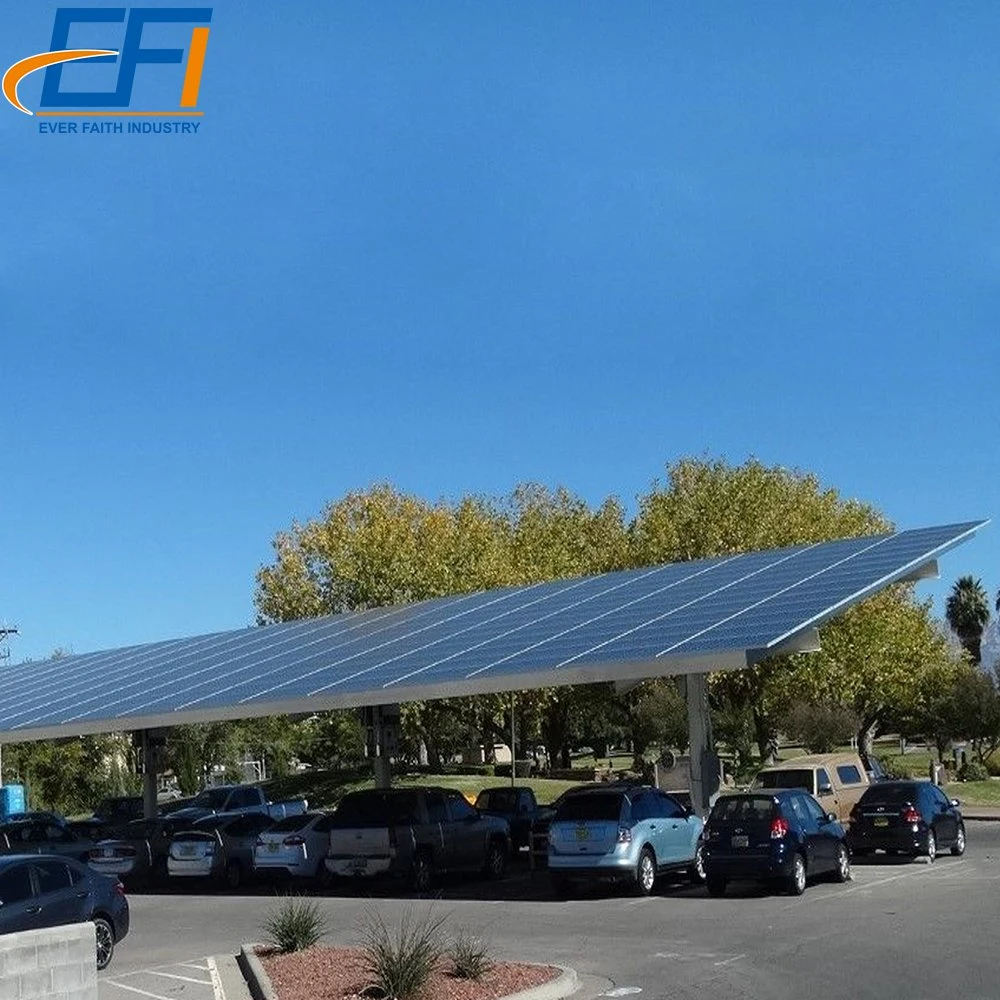 Carport Solar Roof System Metal Carport Solar Parking PV Mounting Structure