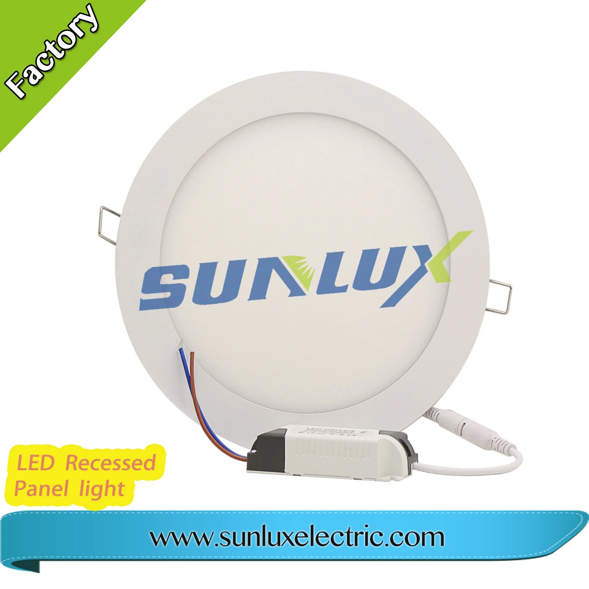 China Manufacture Round Squre Slim LED Panel Light 3W 6W 9W 12W 18W 24W 85V-265V 2 Years Warranty