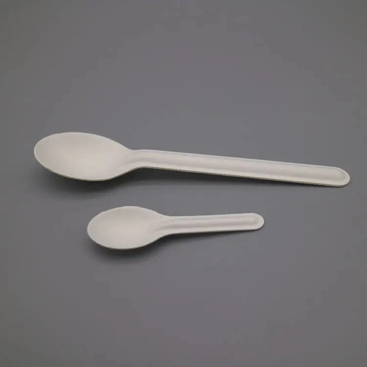 Wholesale China Biodegradable Environmental Friendly Bagasse Sugarcane Tableware Dinnerware Cutlery Paper Fork Spoon Knife