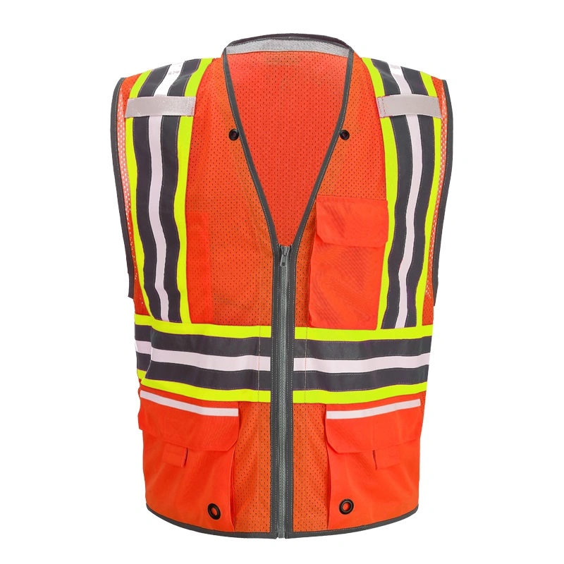 Warning Traffic Safety Vests Work Wear Hi Viz Security Safety Clothing for Men Construction Vest