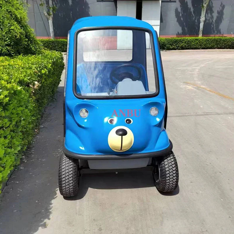 Adult 4-Wheel Electric Vehicle Convertible Tram Travel Scooter