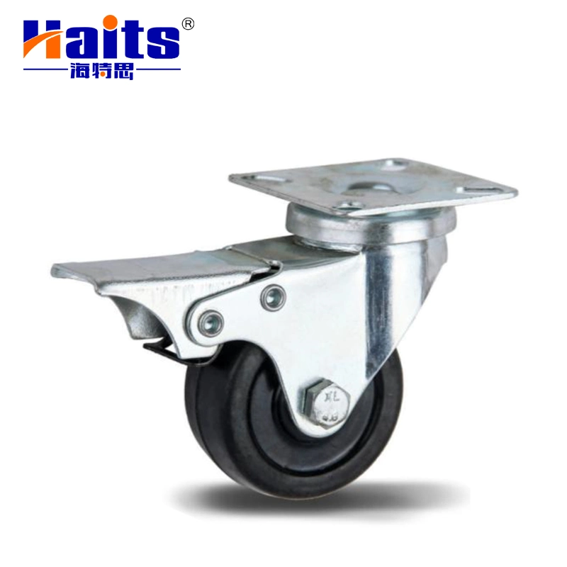 Furniture Hardware 2 Inch 3 Inch Swivel Plate Caster with Brake