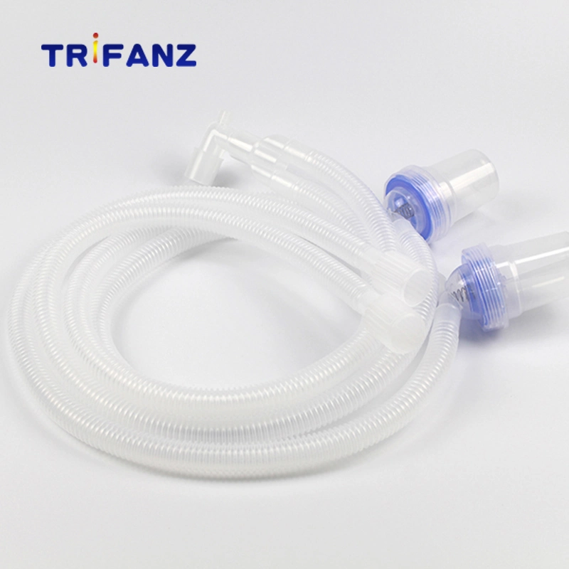 Disposable Medical Anesthesia Ventilator Corrugated Breathing Circuits with Water Traps