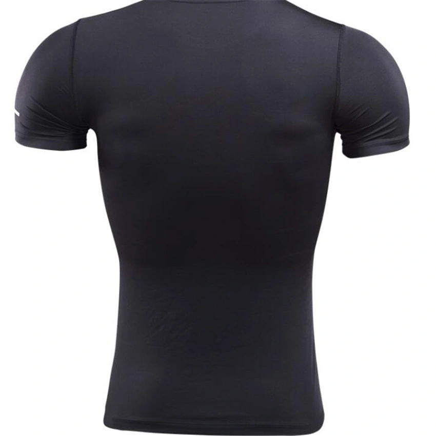 Custom Short Sleeve Sports Tops Seamless Dry Fit Sports Mens Gym Wear