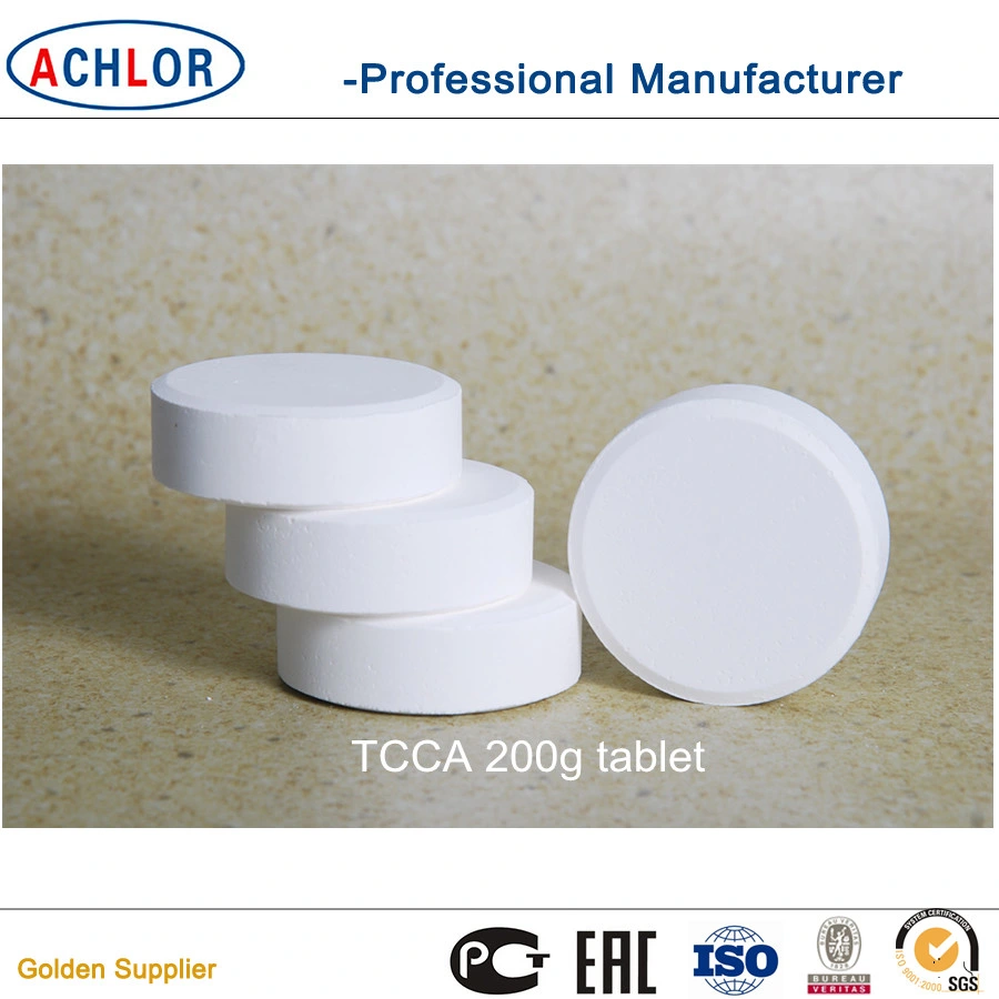 TCCA 90% Tablet/pedpool استخدام المطهر