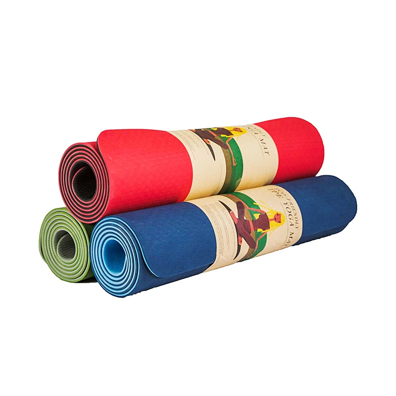 Amigo do ambiente de espessura da Borracha Natural fácil limpar o tapete de yoga borracha couro personalizada