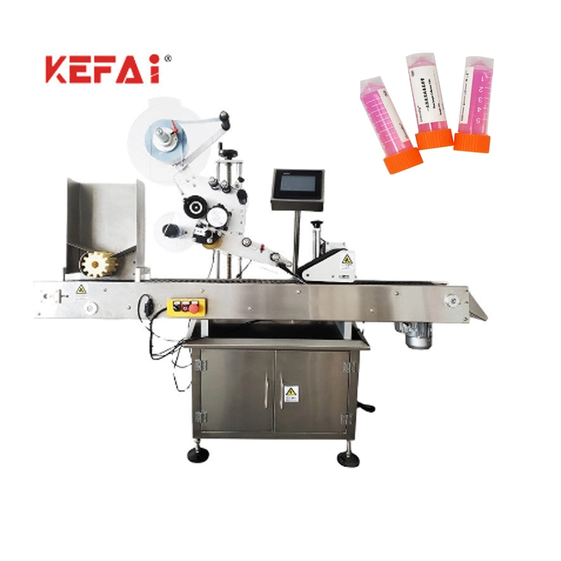 Máquina de etiquetas de tubos de ensayo químico automático Kefai